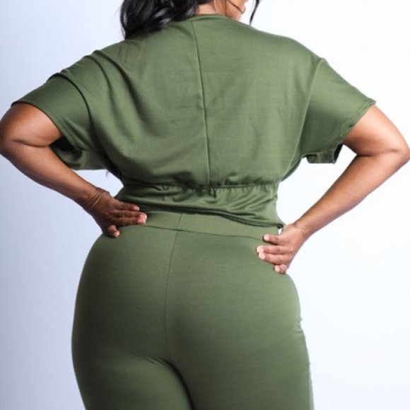 Corset Top and Biker Short Set - Picture 2 of 3